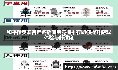 和平精英装备选购指南电竞椅推荐助你提升游戏体验与舒适度